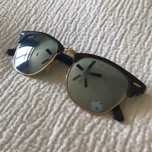 Ray ban club master with mirrored lens